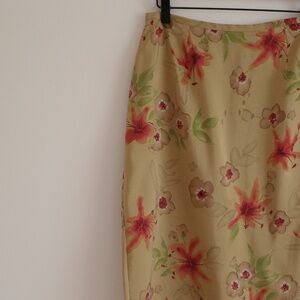 The Limited Y2K Silk Floral Skirt